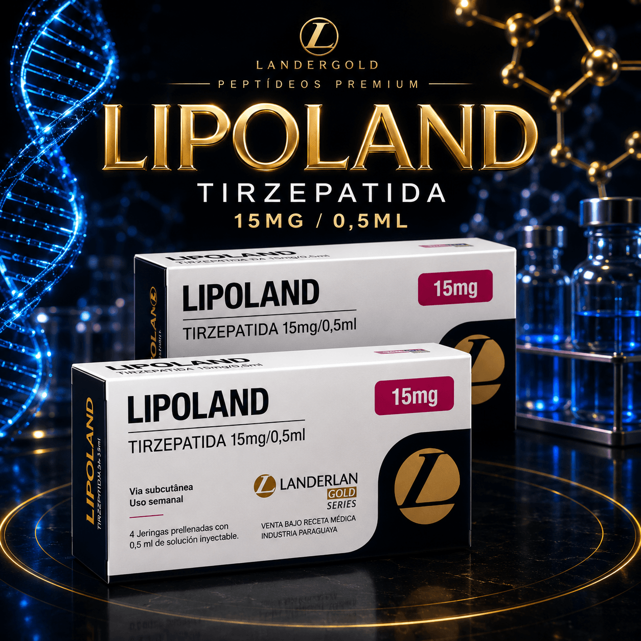TIRZEPATIDA (Moujaro) 15mg LIPOLAND